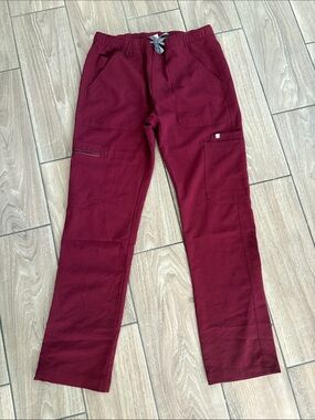 Figs Burgundy medical nursing doctor uniform Pants Size small 32” inseam unisex